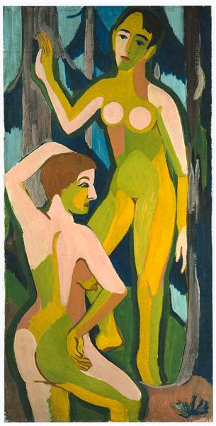 Two nudes in forest II - 1926