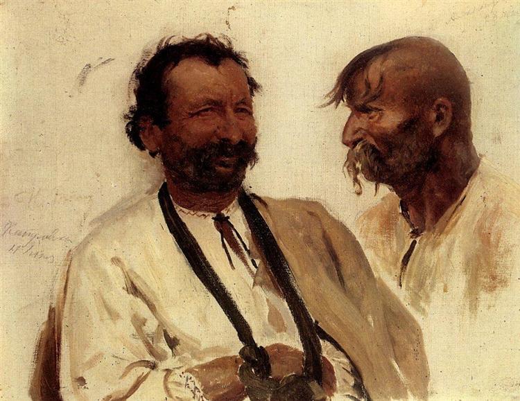 Two Ukrainian peasants - 1880