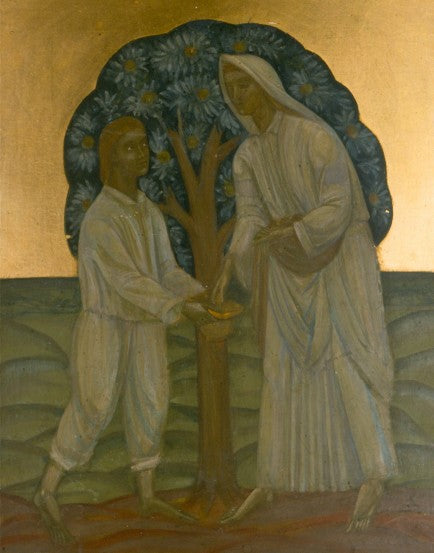 Deux sous un arbre - 1915