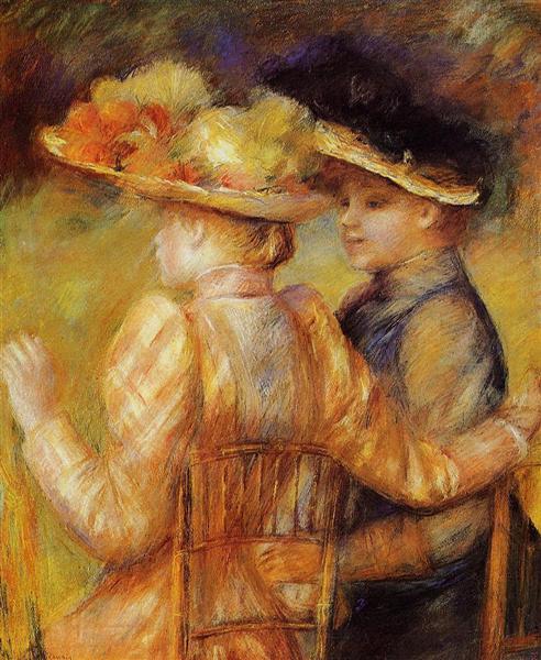 Dos Mujeres En Un Jardín - 1895