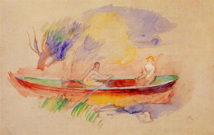 Two Women in a Rowboat - 1886