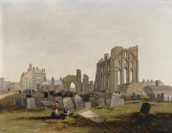 Tynemouth Priory de l'est - 1845