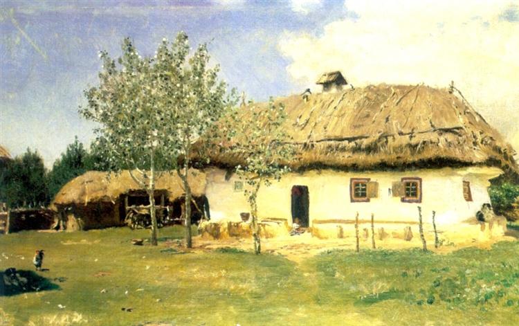 Casa camponeses ucranianas - 1880