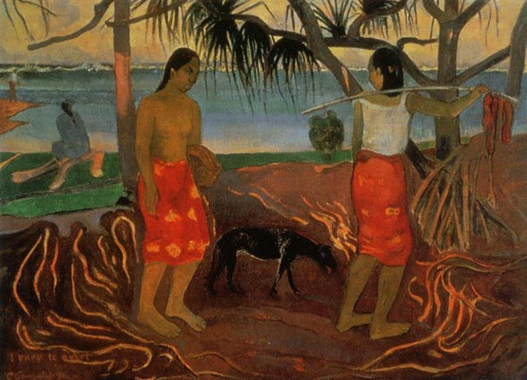 Bajo El Pandanus - 1891