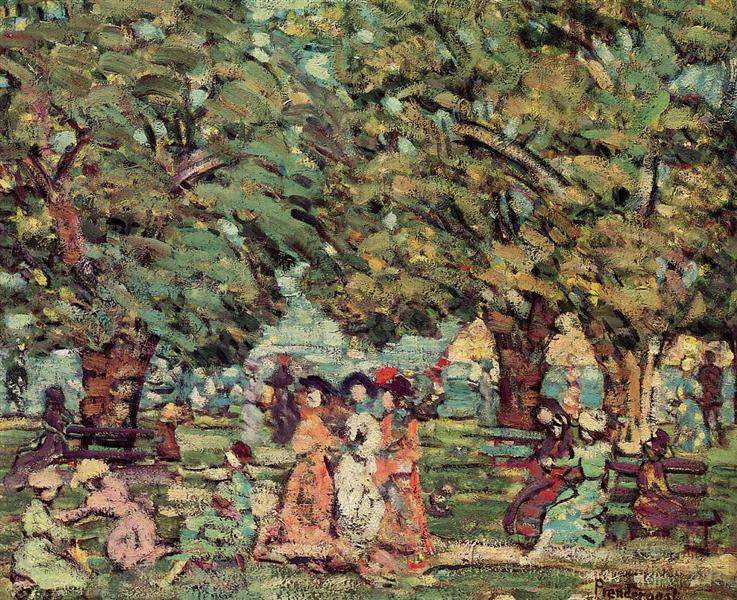 Under the trees - 1910