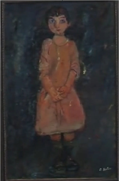 Niña Vestida De Rosa - 1928