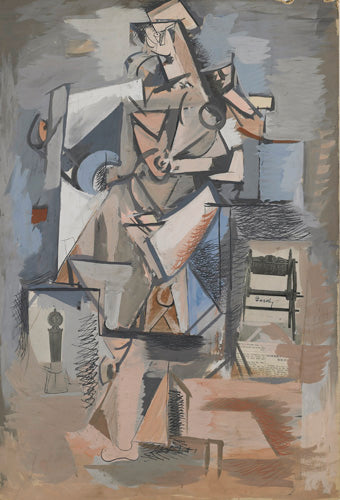 Pas de titre (figure cubiste) - 1930