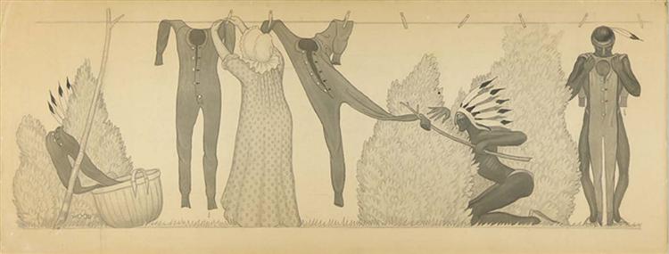 Sin Título - De La Suite Savage Iowa (Clothesline) - 1923