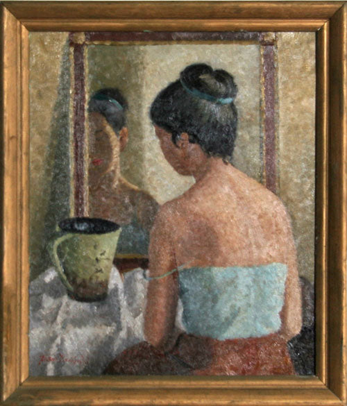 Without title - Woman in front of the mirror - 1945