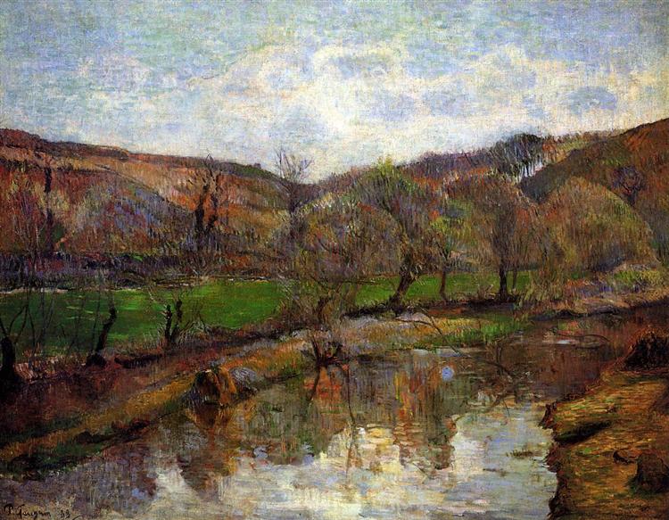 W górę Pont -Aven - 1888