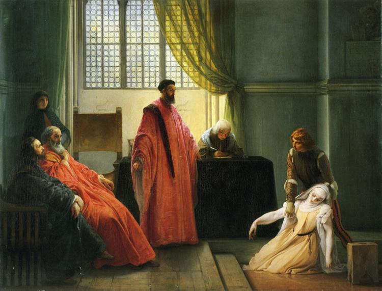 Valenza Granenigo avant l'inquisiteur - 1832