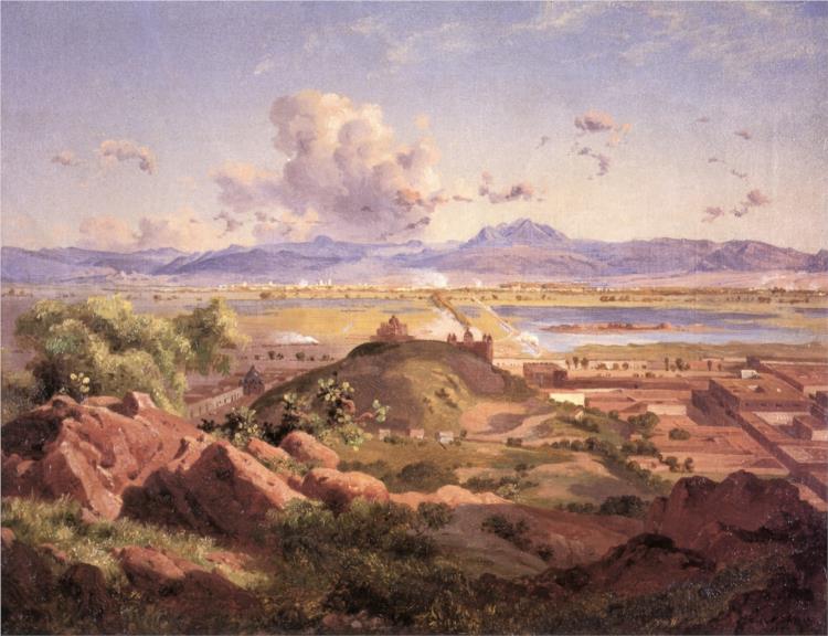 Vallée du Mexique du Cerro de Atzacoalco - 1873