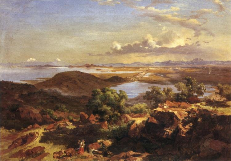 Valle De México Desde El Cerro De Santa Isabel - 1875