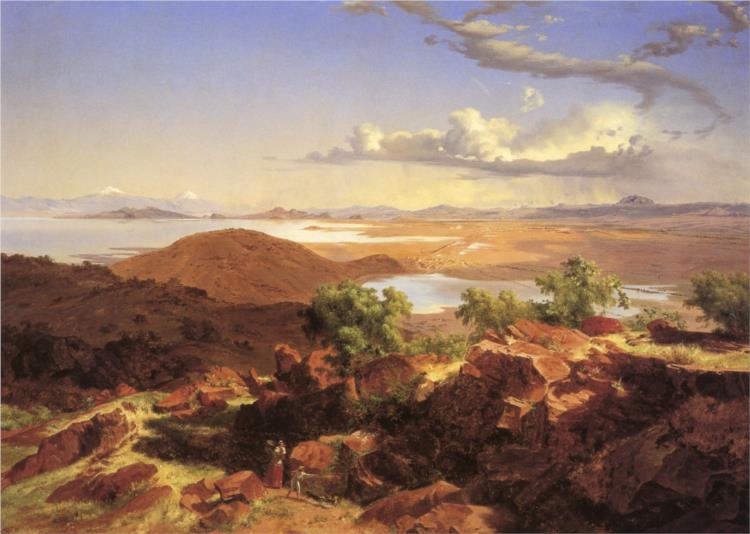 Cerro de Santa Isabel'den Meksika Vadisi - 1882