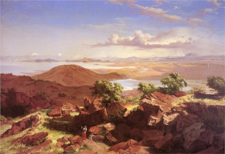 Valle del Messico dal Cerro de Santa Isabel - 1883