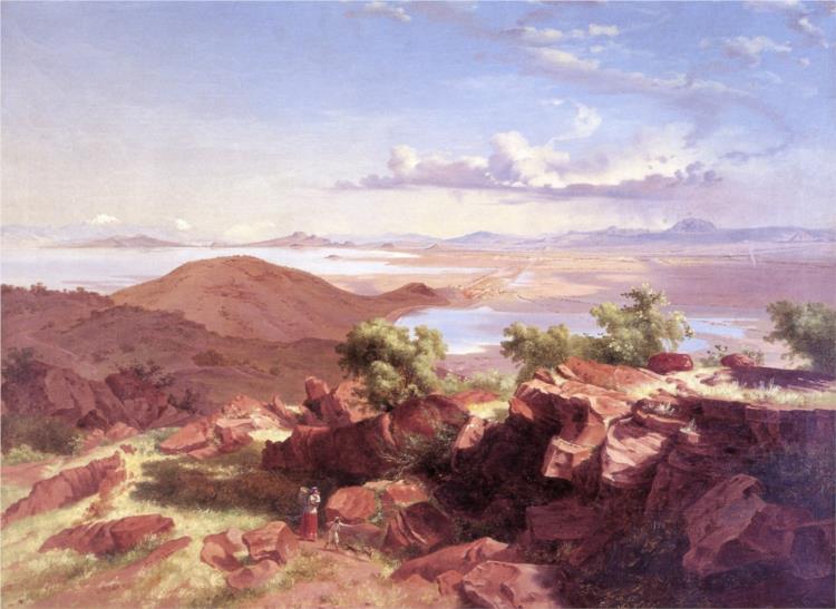 Vallée du Mexique du Cerro de Santa Isabel - 1884