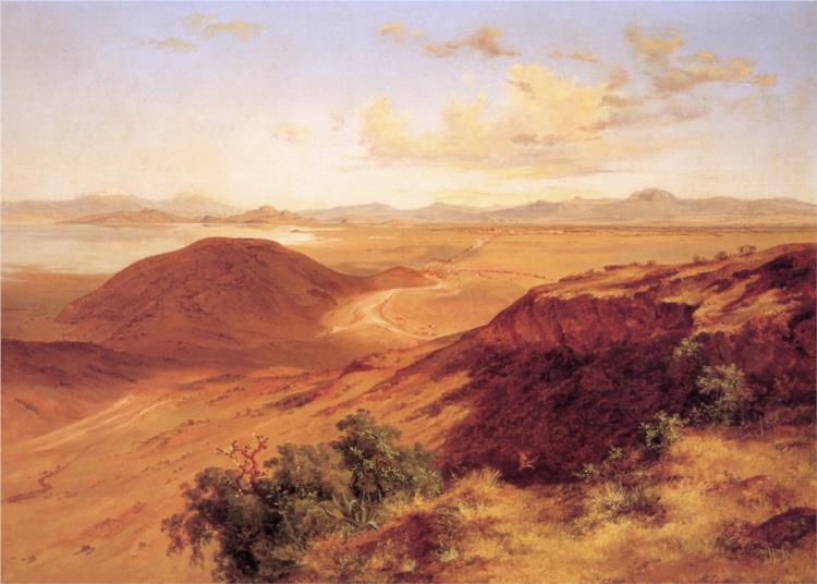 Mexico Valley från Cerro de Santa Isabel - 1884