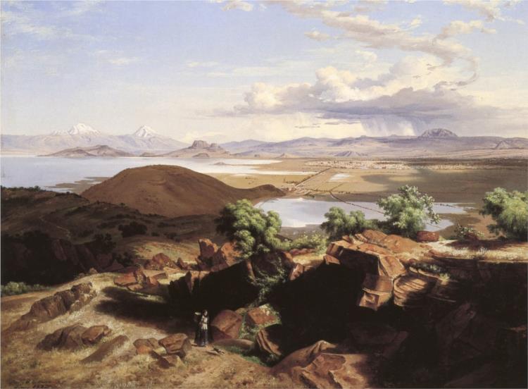 Valle del Messico dal Cerro de Santa Isabel - 1892