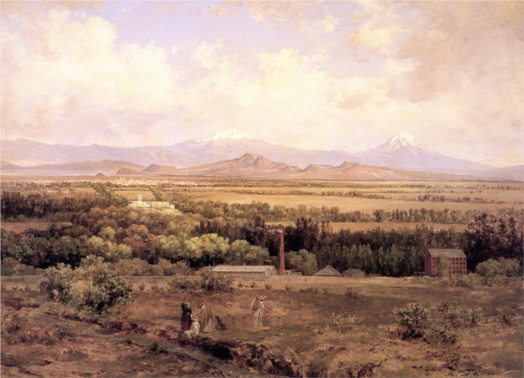 Valle del Messico dalla Molino del re - 1895