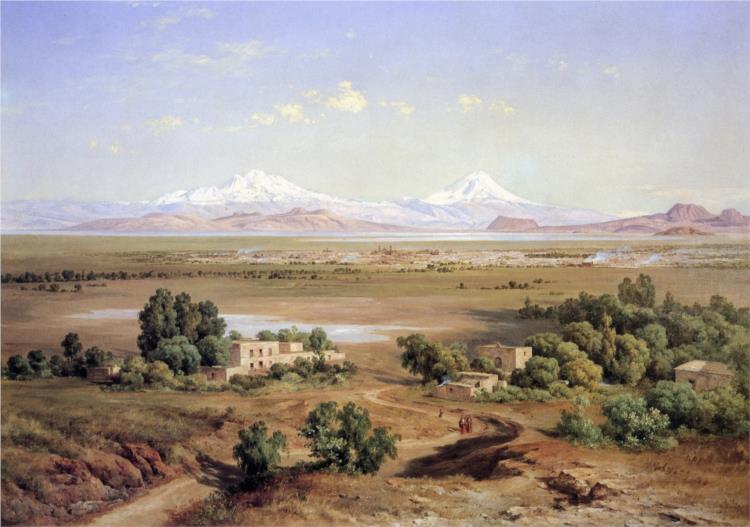 MEXICO VALLEY FROM THE TAPEYAC - 1901