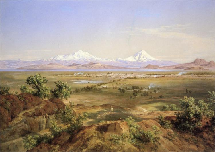 MEXICO VALLEY FROM THE TAPEYAC - 1905