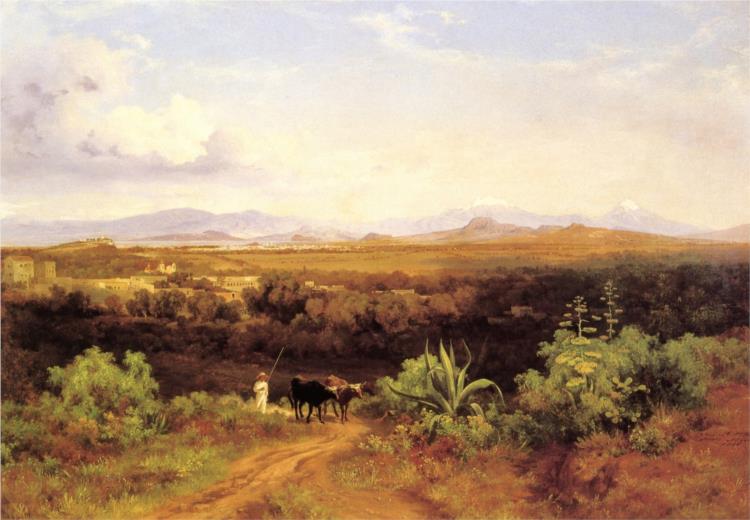 MEXICO VALLEY FROM THE LOMAS DE TACUBAYA - 1876