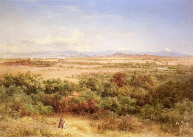 MEXICO VALLEY TAKEN IN THE LOMAS DE TACUBAYA - 1884