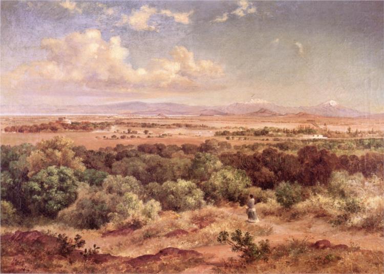 Mexico Valley pris dans le Lomas de Tacubaya - 1884