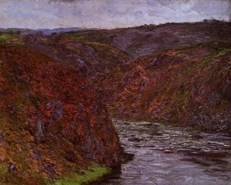 Valle De Creuse - Cielo Gris - 1889