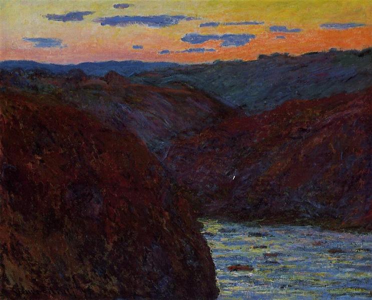 Vale Creuse - Pôr do sol - 1889