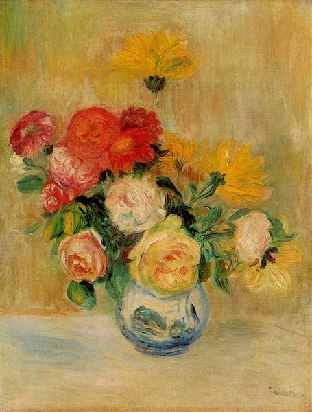 Rose en Dalias Vase - 1884