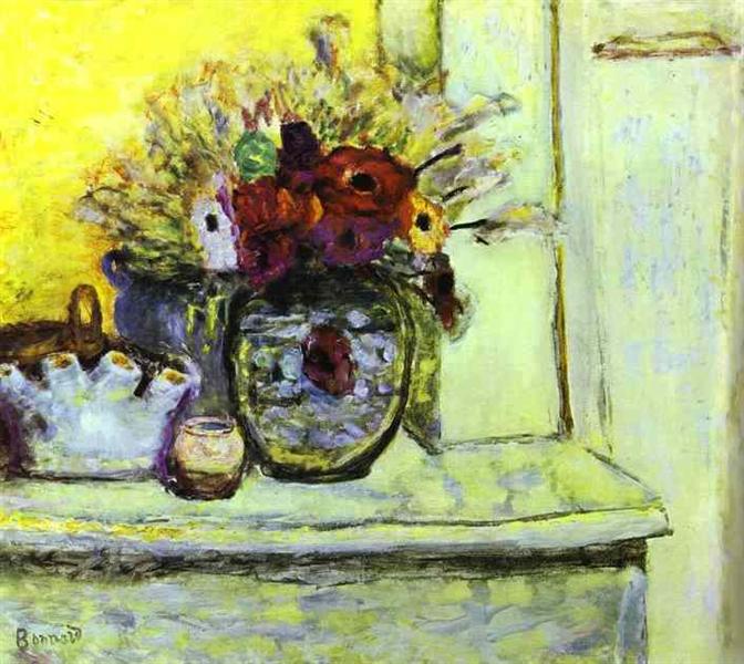 Jarrón with anemonies and empty vase - 1933