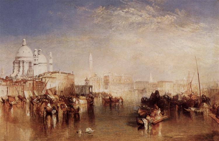 Venise - Vista du canal de Giudecca - 1840