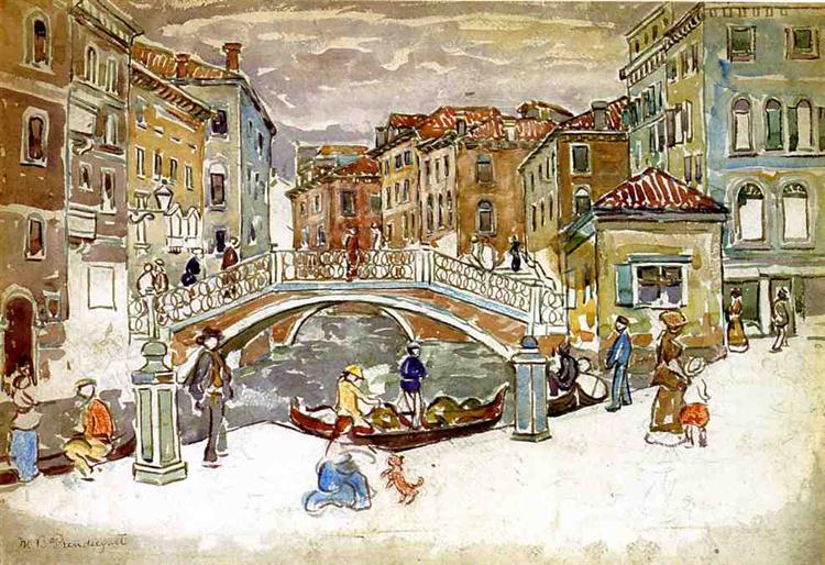 Venice - The small bridge - 1912