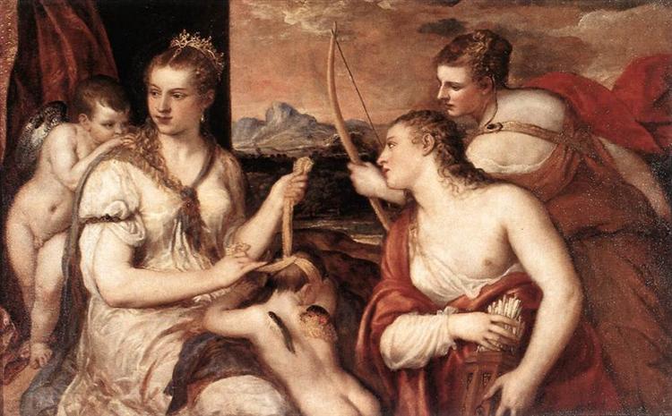 Venus Cupidon avec bandados - 1565