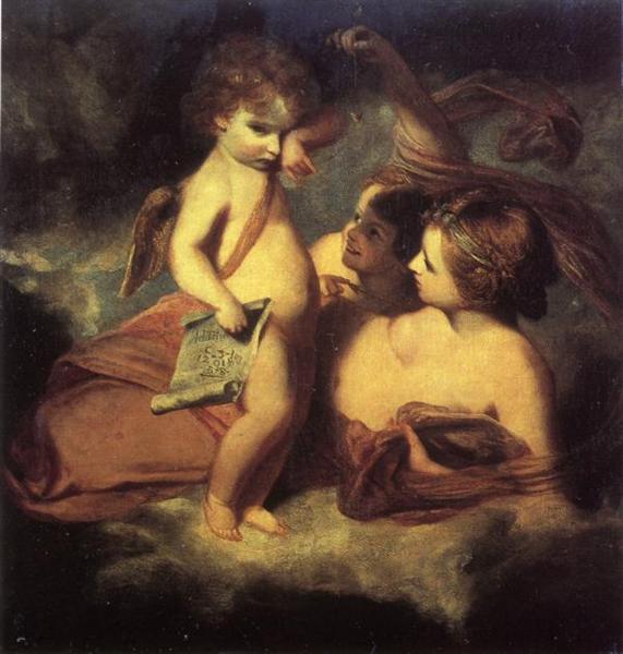 Venus irettesætter Cupid for at lære at betale konto - 1771