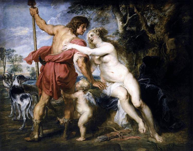 Venus och Adonis - 1635