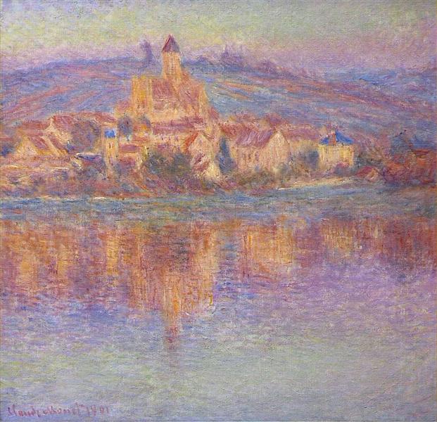 Vetheuil à Sunset - 1901