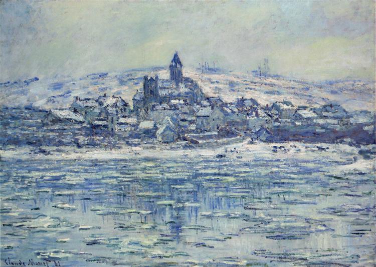 Vetheuil - temps de glace - 1881