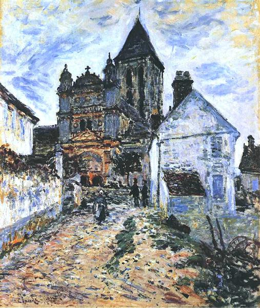 Vetheuil - Die Kirche - 1878