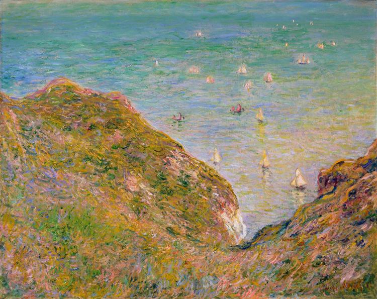 Widok z Klifu pourville - Bright Time - 1882