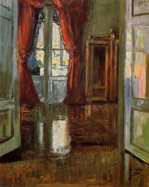 View of the apartment of Leopold and Marie Czihaczek - 1907