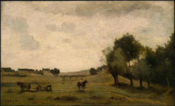 View near Epernon - 1860