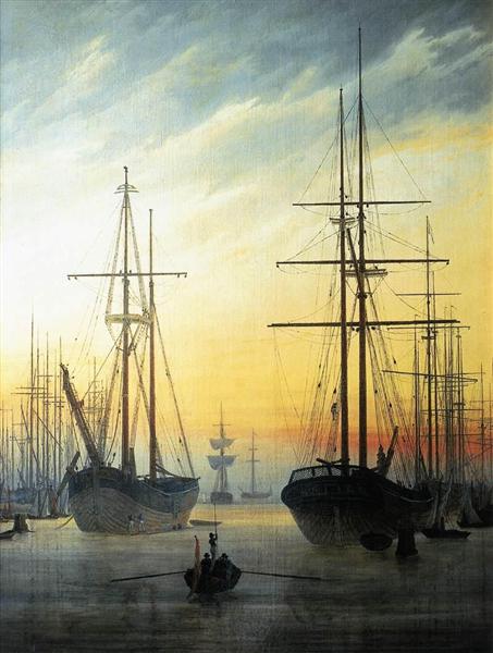 Vista De Un Puerto - 1814