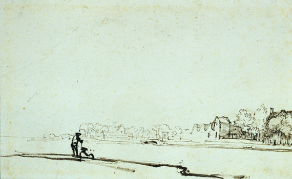 Blick auf den Amstel River in Amsterdam - 1641