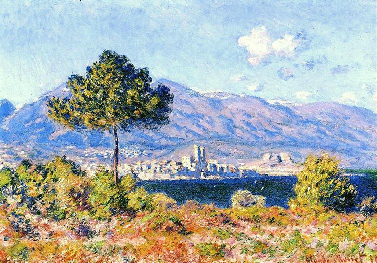 Antibes View aus dem Notre -Dame -Plateau - 1888