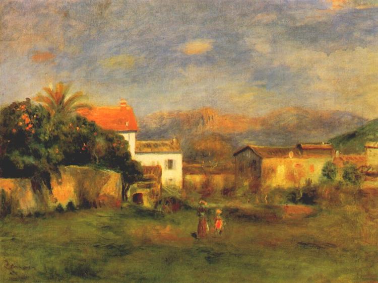 Vista De Cagnes - 1900