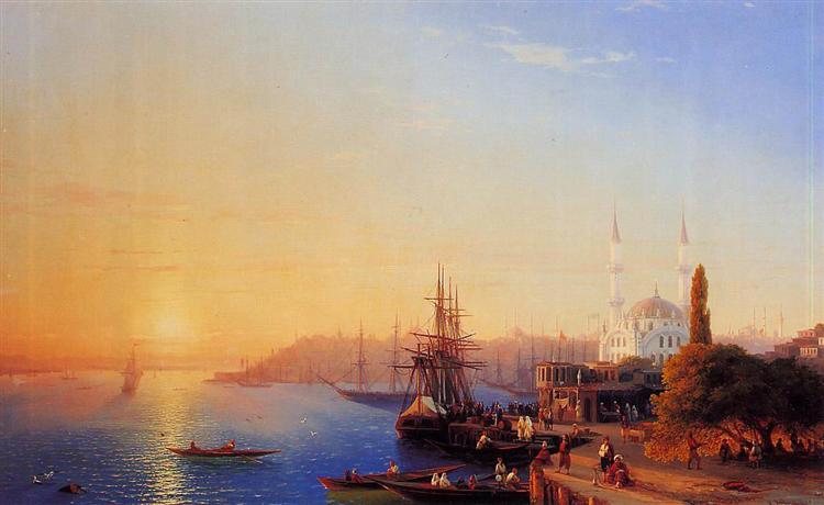 Constantinople and Bosphorus view