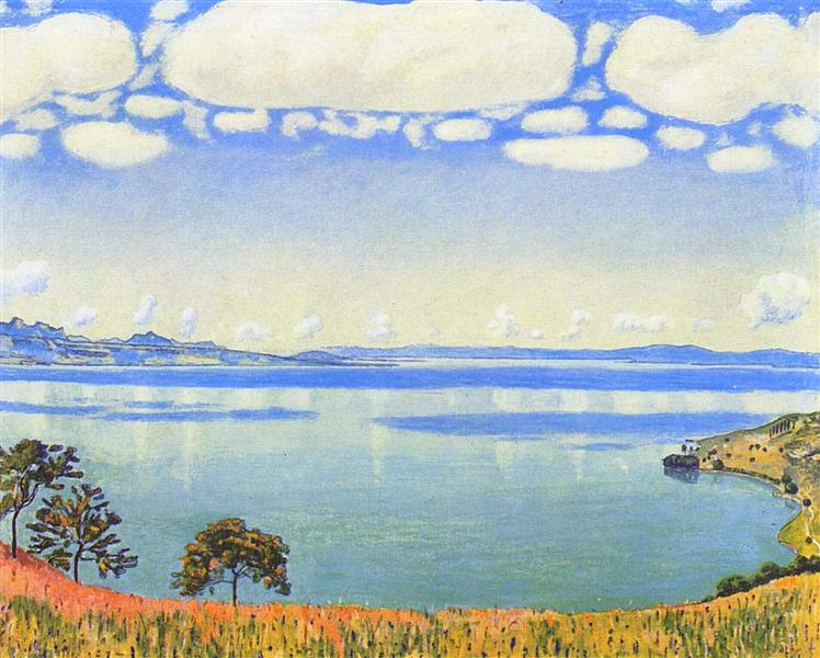 Blick auf den See Lake von Chexbres - 1905