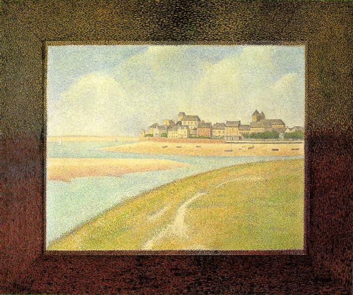 View of Le Crotoy - From Upstream - 1889